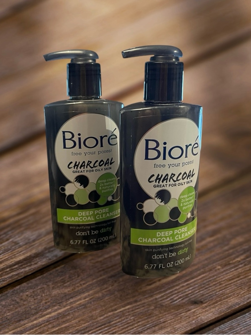 New Biore Deep Pore Charcoal Cleanser 2pk